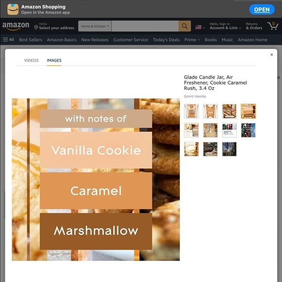 Holiday Jar Candles 2 Christmas Scent Cookie Caramel Rush Infused Essential Oils - Picture 7 of 12